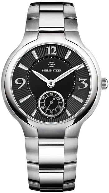 Philip Stein Signature Round 43MM Large Men's Watch Model 43-MB-SS 3 Philip Stein Signature Round 43MM Large Men's Watch Model 43-MB-SS