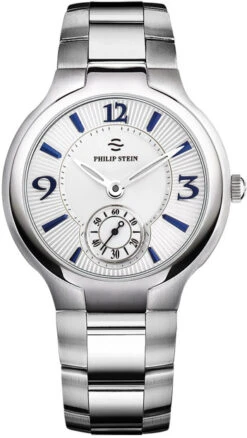 Philip Stein Signature Round 43MM Large Men's Watch Model 43-MWBL-SS
