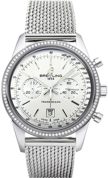 Breitling Transocean Chronograph 38mm Diamond Watch Men's Watch Model A4131053-G757 2 Breitling Transocean Chronograph 38mm Diamond Watch Men's Watch Model A4131053-G757