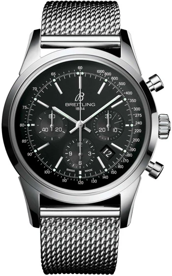 Breitling Transocean Chronograph Men's Watch Model AB015212-BA99-SS 3 Breitling Transocean Chronograph Men's Watch Model AB015212-BA99-SS