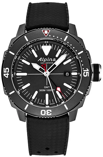 Alpina Seastrong Diver GMT Men's Watch Model AL247LGG4TV6 3 Alpina Seastrong Diver GMT Men's Watch Model AL247LGG4TV6