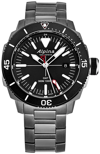 Alpina Seastrong Diver GMT Men's Watch Model AL247LGG4TV6B 3 Alpina Seastrong Diver GMT Men's Watch Model AL247LGG4TV6B