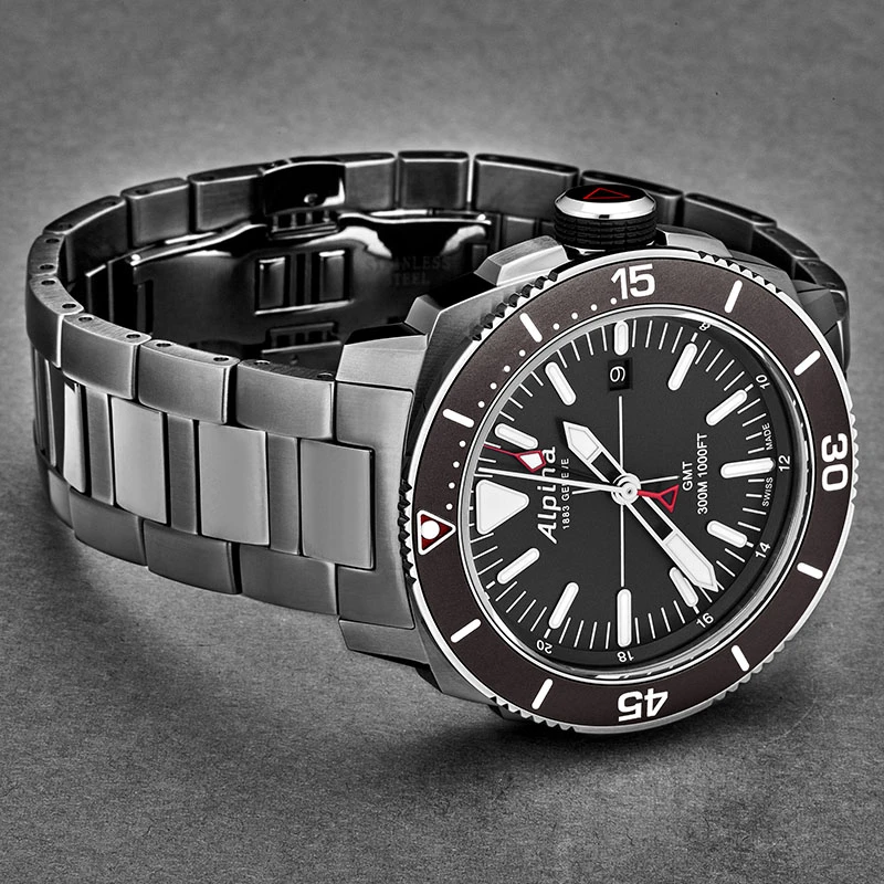 Alpina Seastrong Diver GMT Men's Watch Model AL247LGG4TV6B 4 Alpina Seastrong Diver GMT Men's Watch Model AL247LGG4TV6B - Image 2
