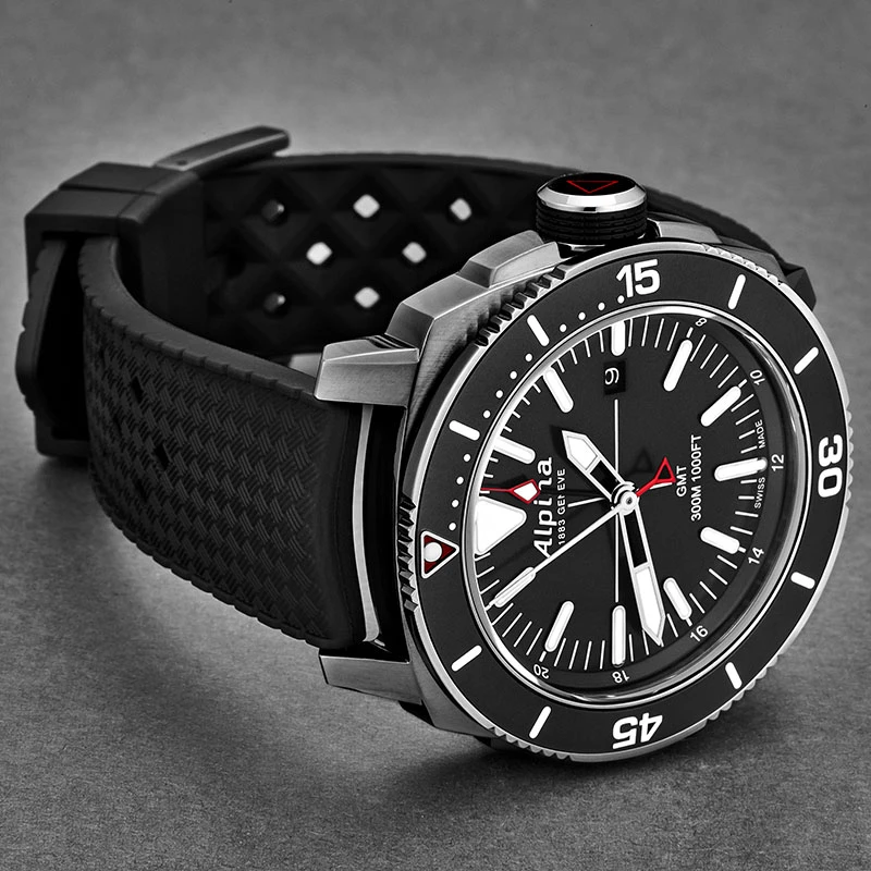 Alpina Seastrong Diver GMT Men's Watch Model AL247LGG4TV6 4 Alpina Seastrong Diver GMT Men's Watch Model AL247LGG4TV6 - Image 2